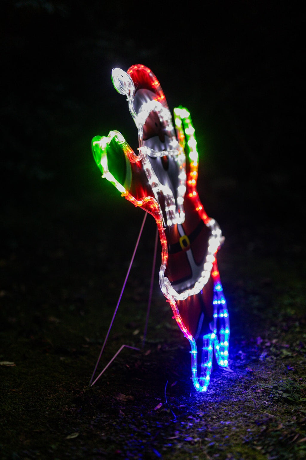 Christmas Santa Rope Light Decoration Hanging Outdoor Indoor LED Xmas Decor 78Cm