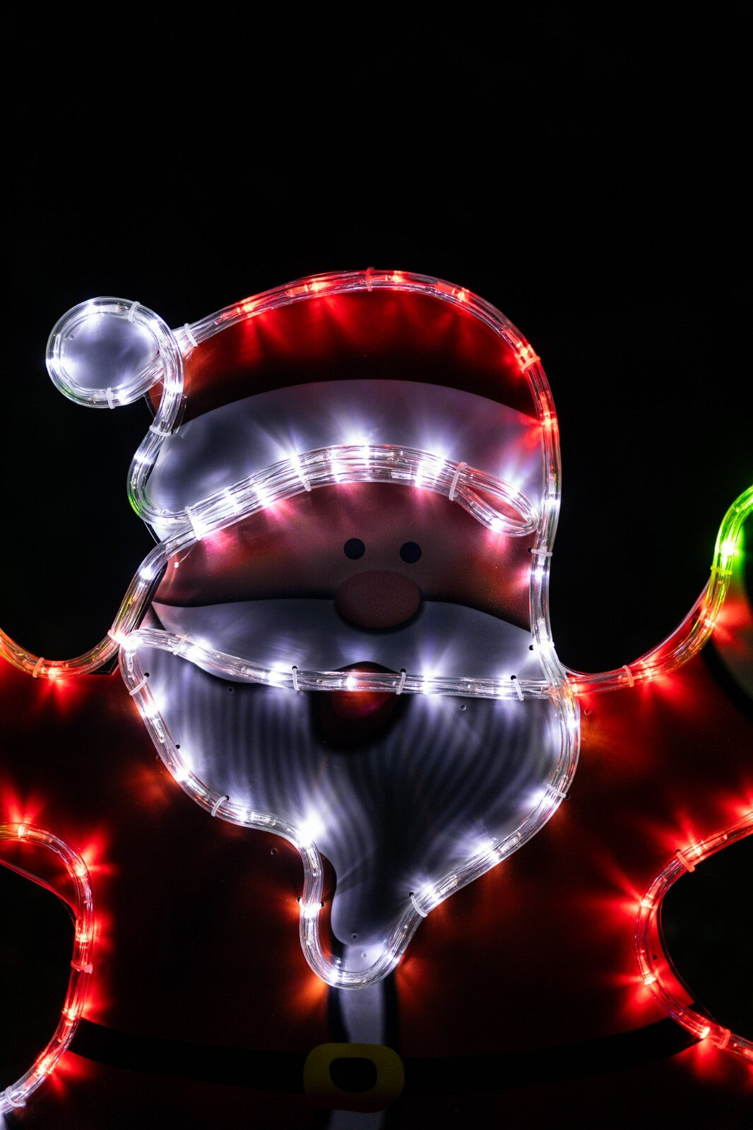 Christmas Santa Rope Light Decoration Hanging Outdoor Indoor LED Xmas Decor 78Cm