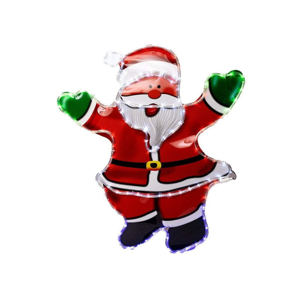 Christmas Santa Rope Light Decoration Hanging Outdoor Indoor LED Xmas Decor 78Cm