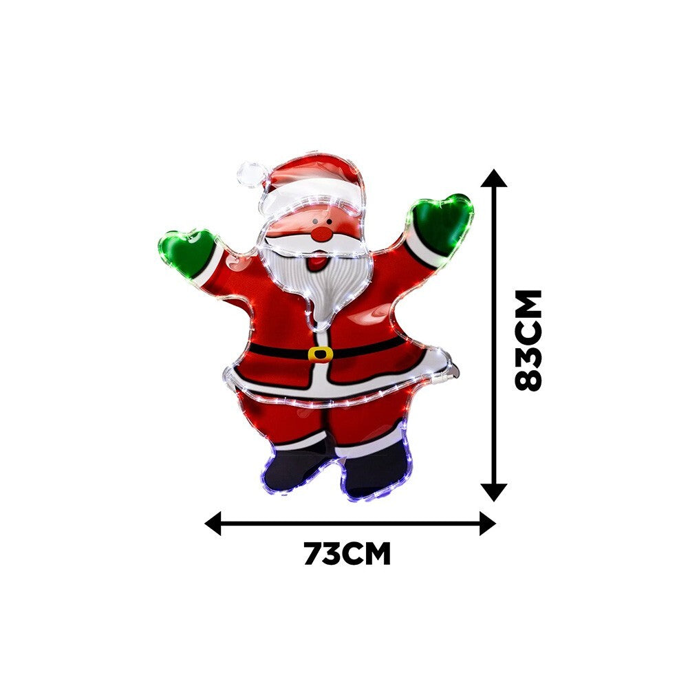 Christmas Santa Rope Light Decoration Hanging Outdoor Indoor LED Xmas Decor 78Cm