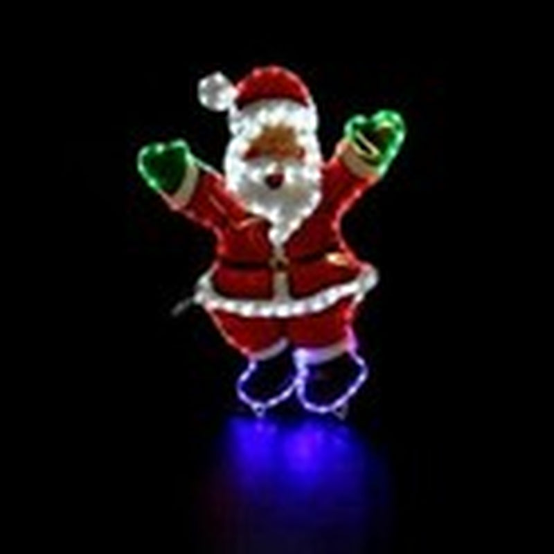 Christmas Santa Rope Light Decoration Hanging Outdoor Indoor LED Xmas Decor 78Cm