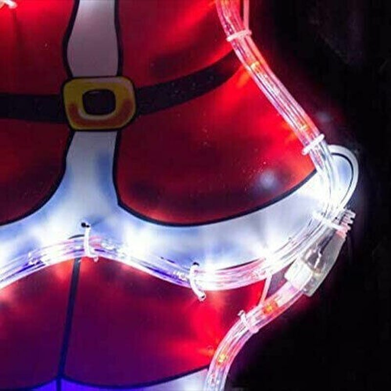 Christmas Santa Rope Light Decoration Hanging Outdoor Indoor LED Xmas Decor 78Cm