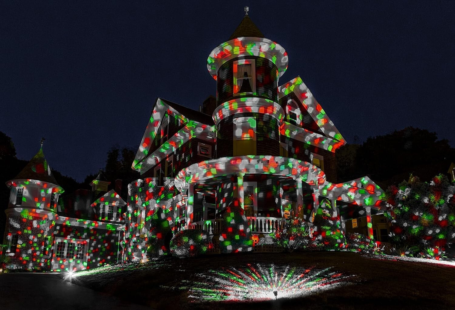 Christmas LED Multi-Colour Waterproof Projector Xmas Party Outdoor Lighting