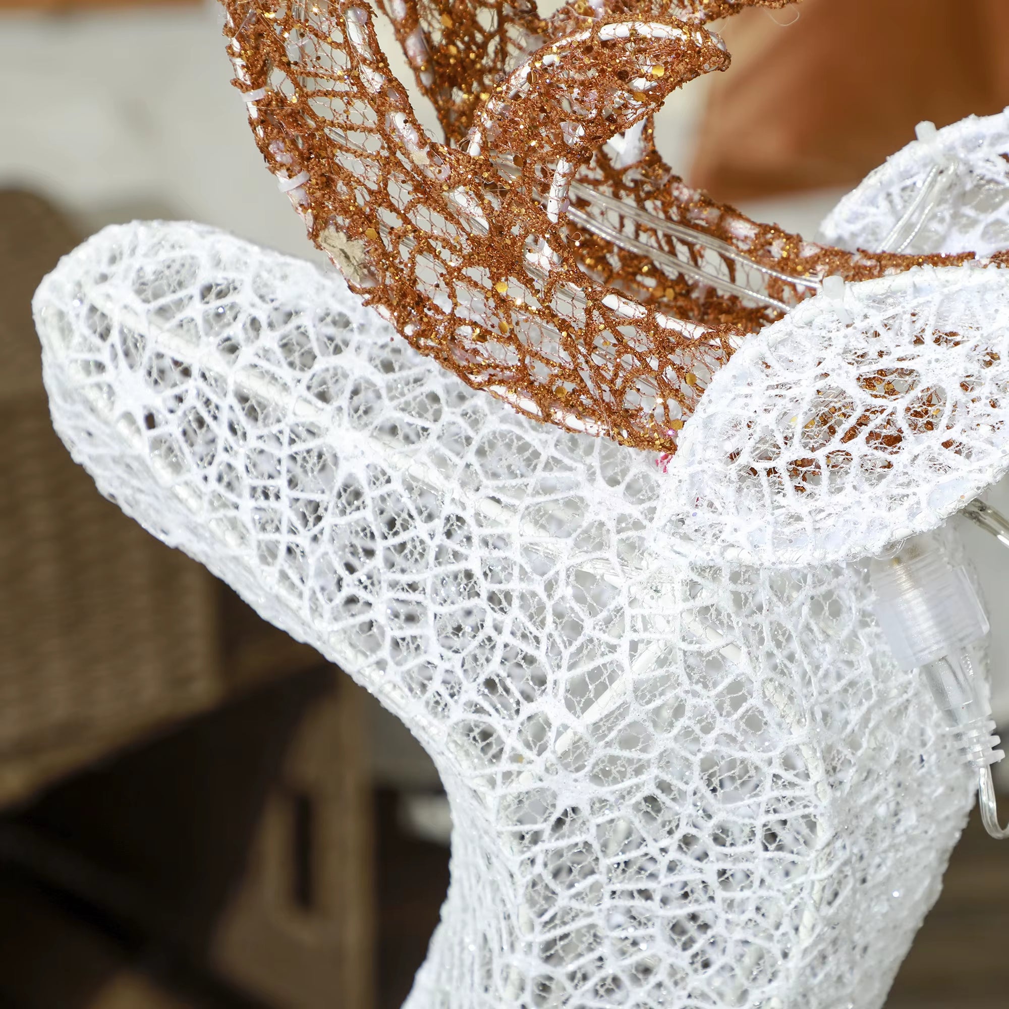 Light up Reindeer & Sleigh Christmas Decoration W/ 170 LED Lights