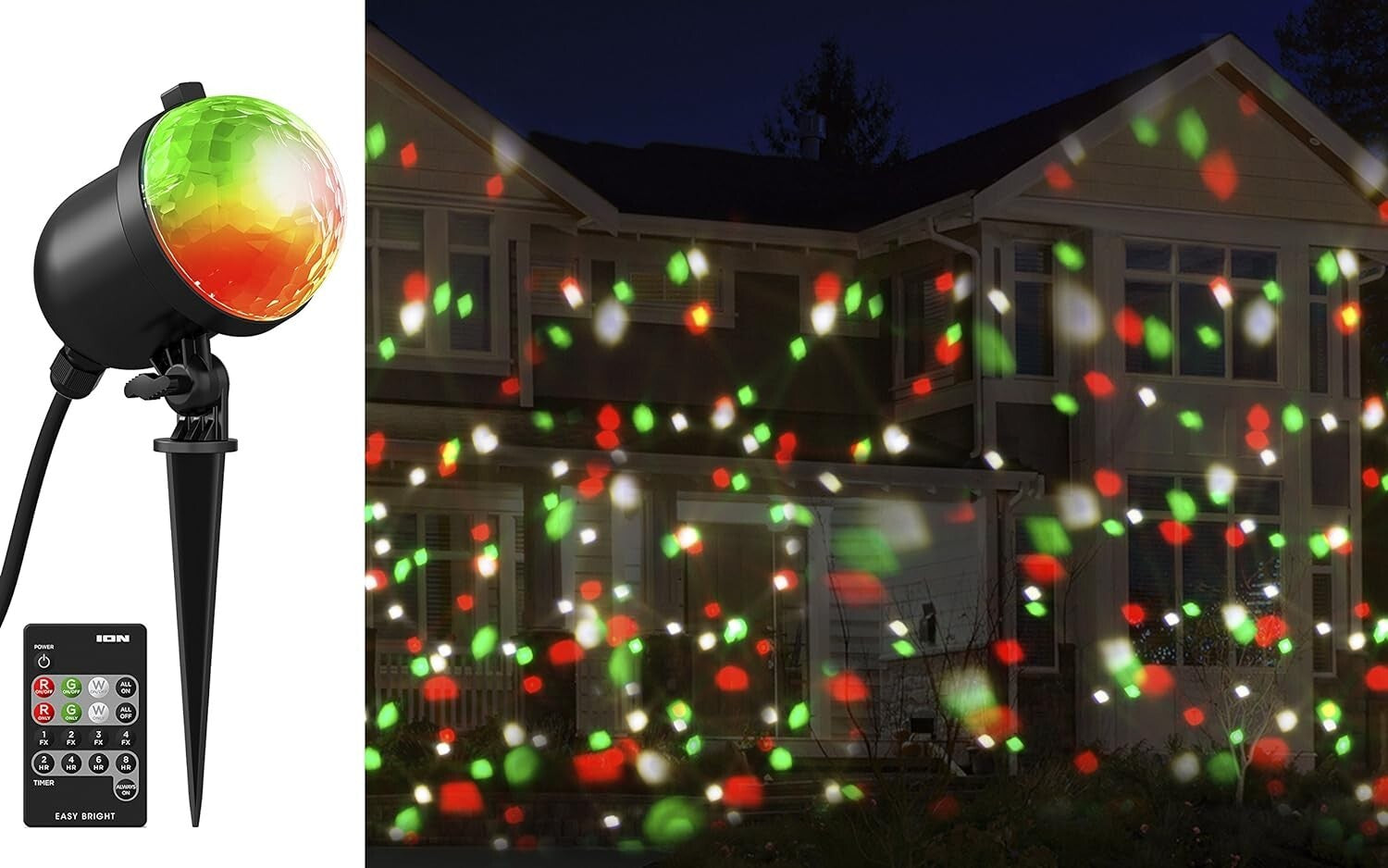 Christmas LED Multi-Colour Waterproof Projector Xmas Party Outdoor Lighting