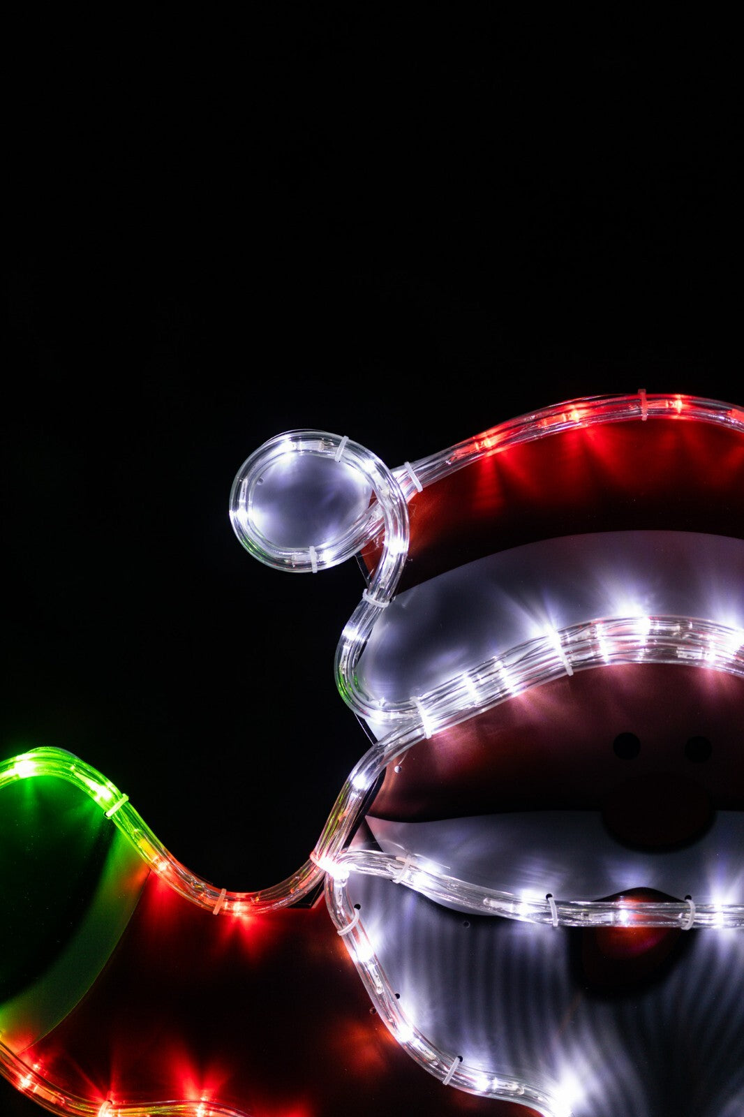 Christmas Santa Rope Light Decoration Hanging Outdoor Indoor LED Xmas Decor 78Cm