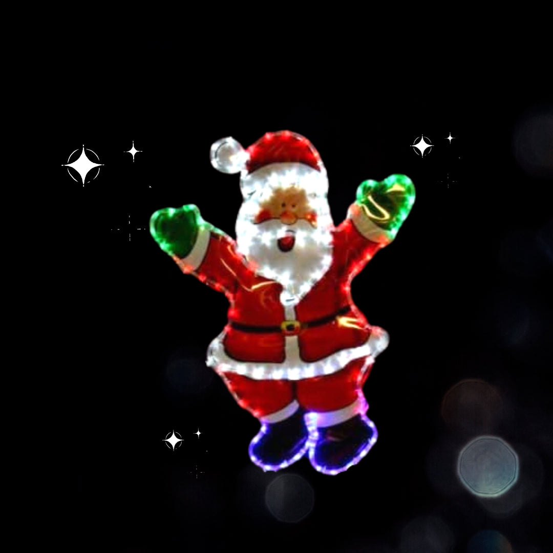 Christmas Santa Rope Light Decoration Hanging Outdoor Indoor LED Xmas Decor 78Cm